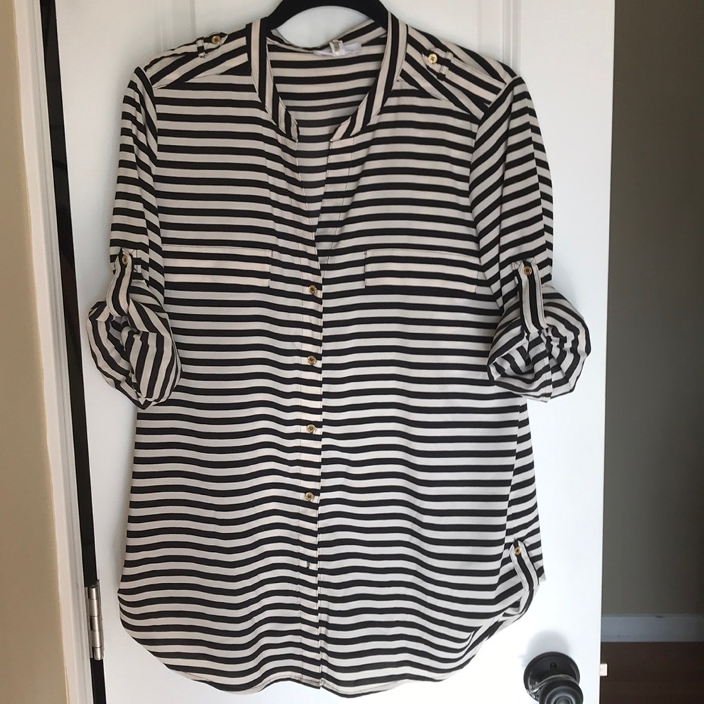 Calvin Klein Stripes Button Down